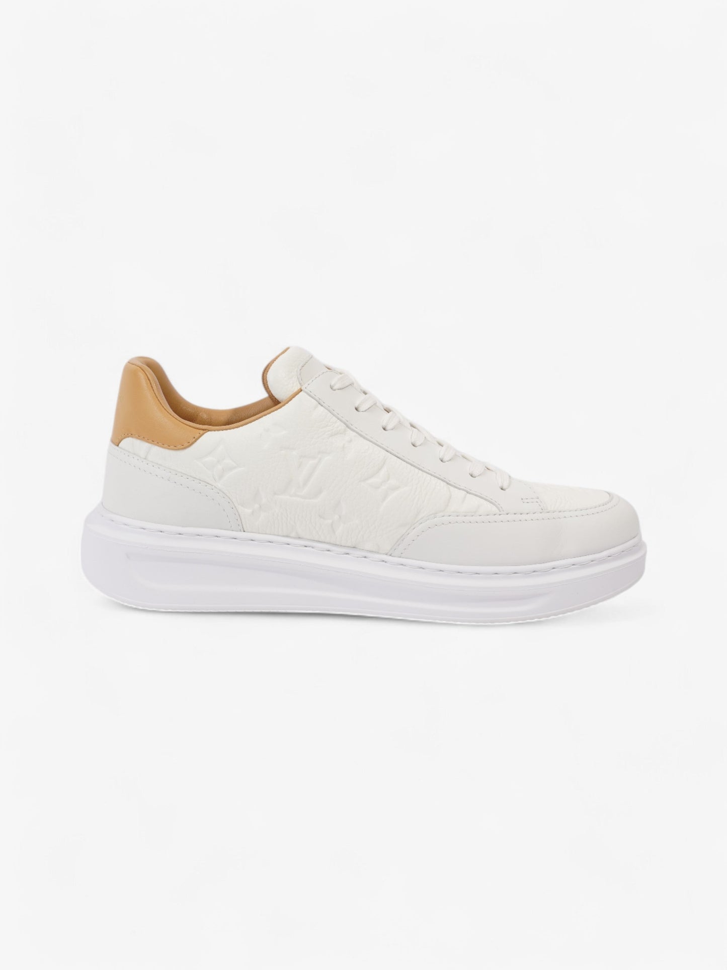 Louis Vuitton Beverley Hills White / Beige Leather EU 41.5 UK 7.5