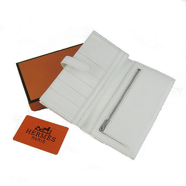 Luxury Hermes Wallet H008 Ladies White