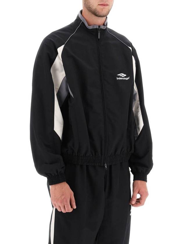 Luxury Balenciaga Trending 2026 3B Sports Icon Regular Track Jacket Black
