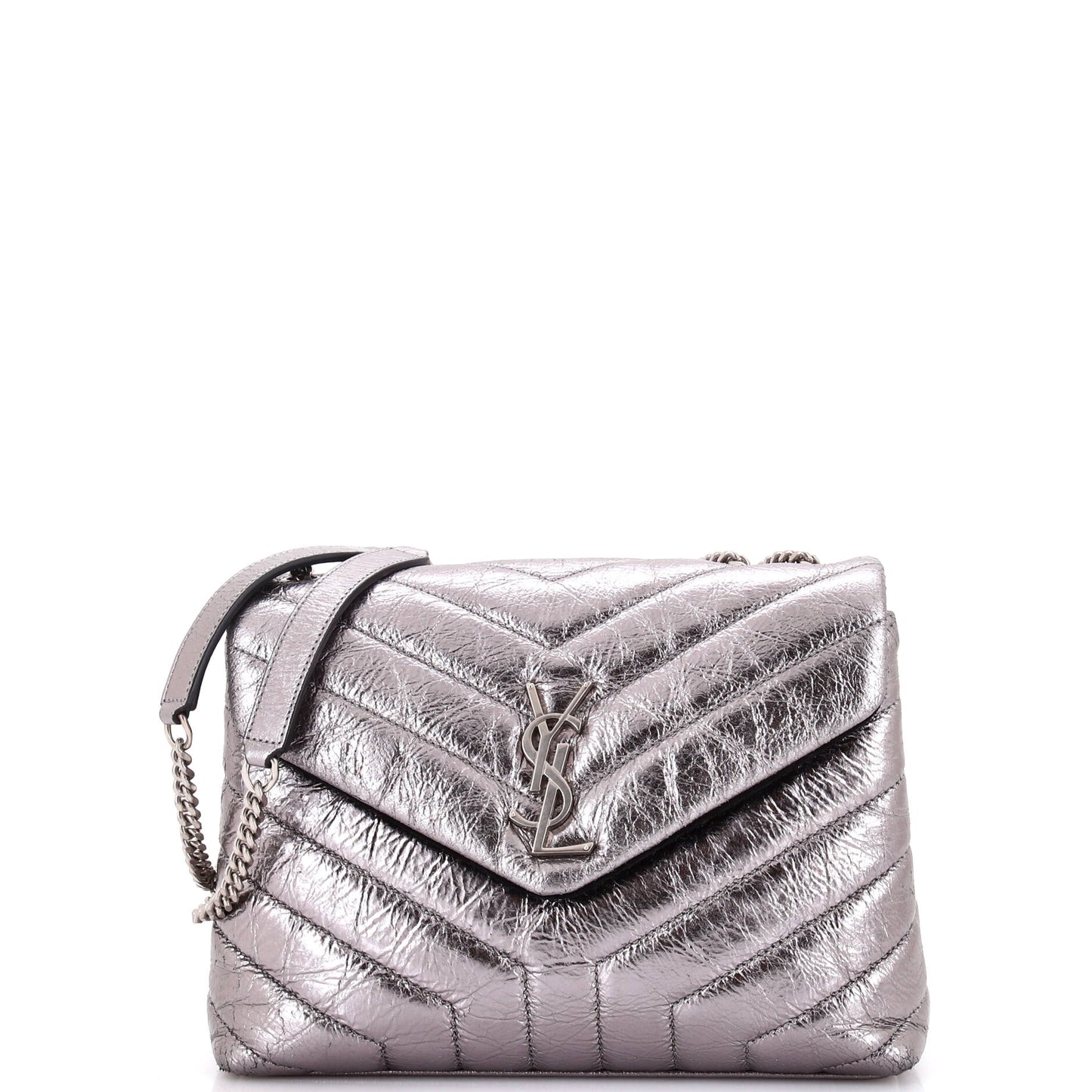 Luxury Saint Laurent Trending 2025 Loulou Shoulder Bag Matelasse Chevron Leather Small