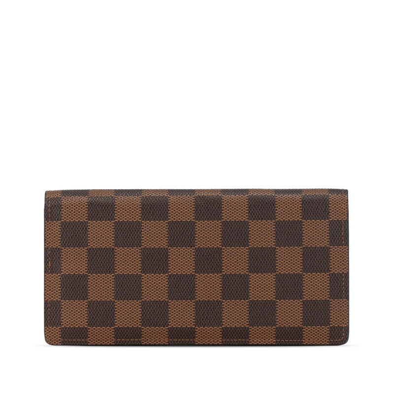Louis Vuitton Damier Portefolio Sarah Long Wallet N61734 Brown PVC Leather Louis Vuitton Long Wallet