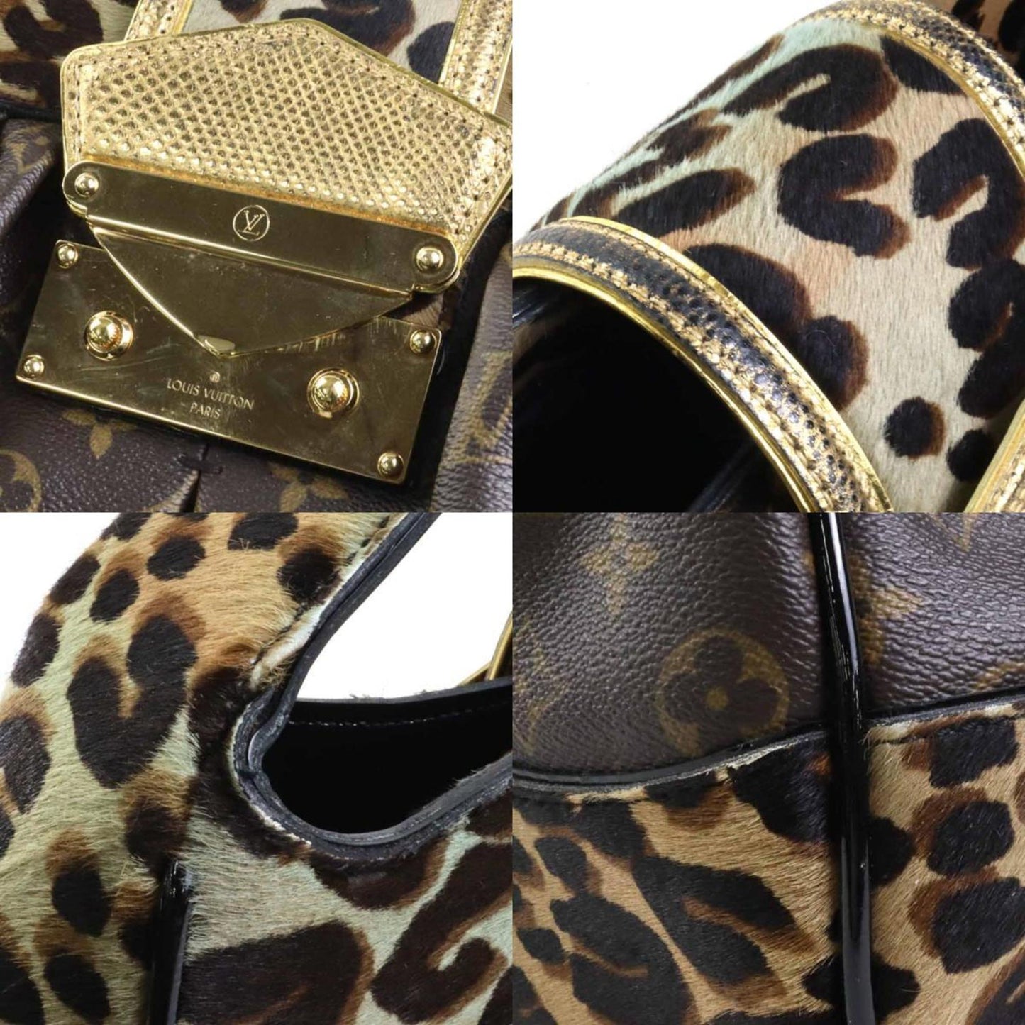 Louis Vuitton blue Monogram Leather Shoulder Bag