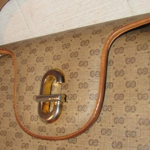Gucci Leather Canvas Clutch