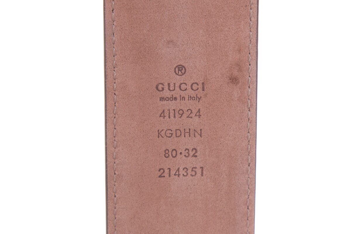 Gucci GG Monogram Belt SZ 80/32