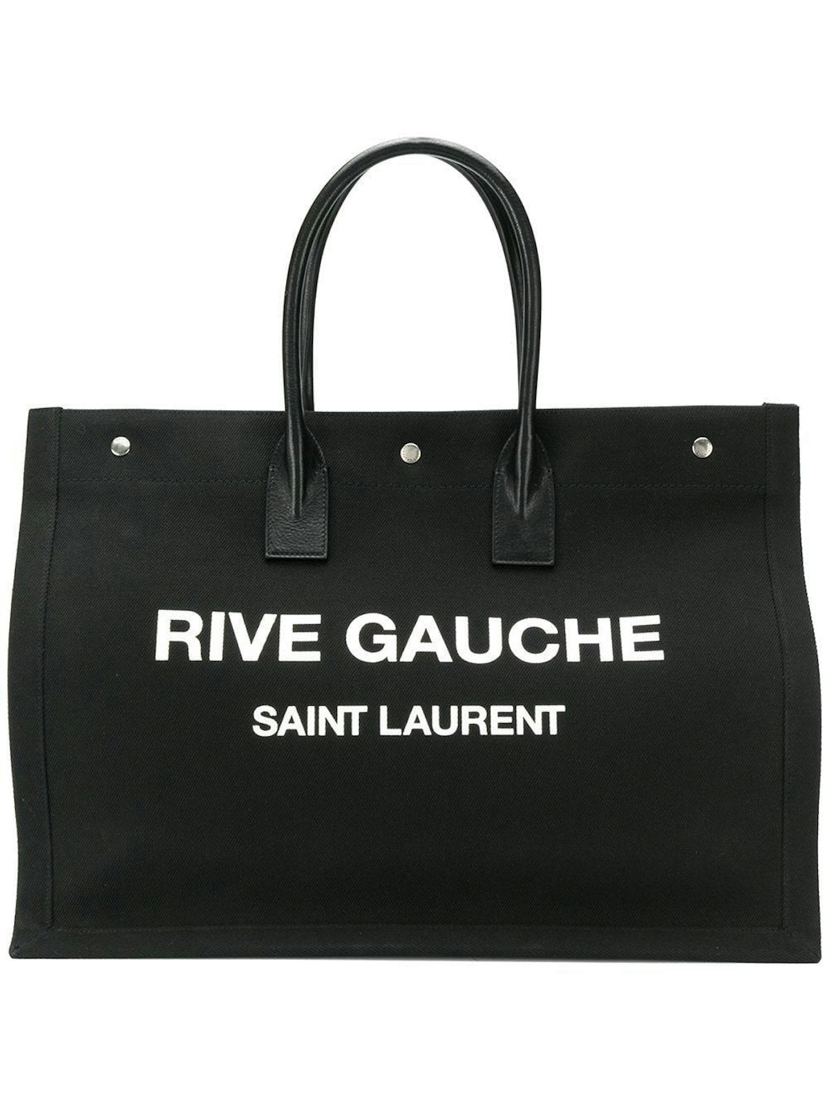 Luxury Saint Laurent Trending 2025 Men's Rive Gauche Large Tote Bag in Black | 509415FAAVR Color 1070