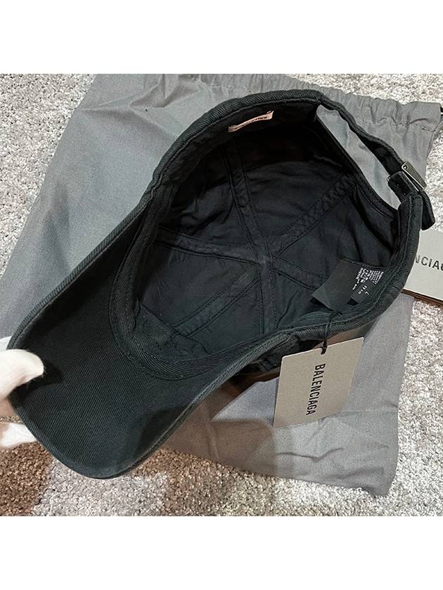 Luxury Balenciaga Trending 2026 Embroidered Property Denim Ball Cap Black