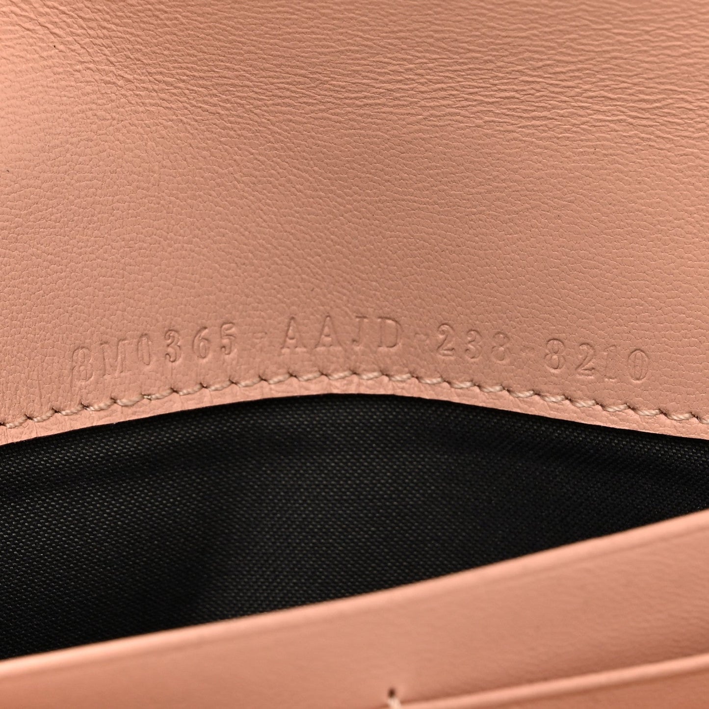 Fendi Nappa Matisse FF Embossed Continental Wallet On Chain Baby Pink