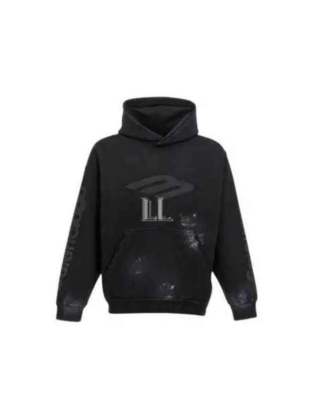 Luxury Balenciaga Trending 2026 Logo Print Hoodie Black