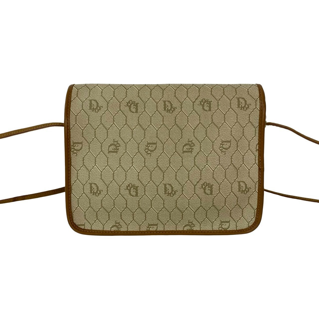 Christian Dior Honeycomb Pattern PVC Leather Shoulder Bag