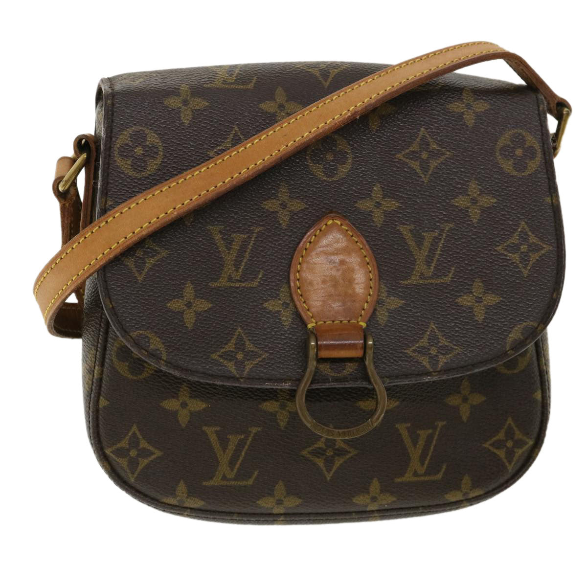 LOUIS VUITTON Monogram Saint Cloud MM Shoulder Bag LV Auth am3221