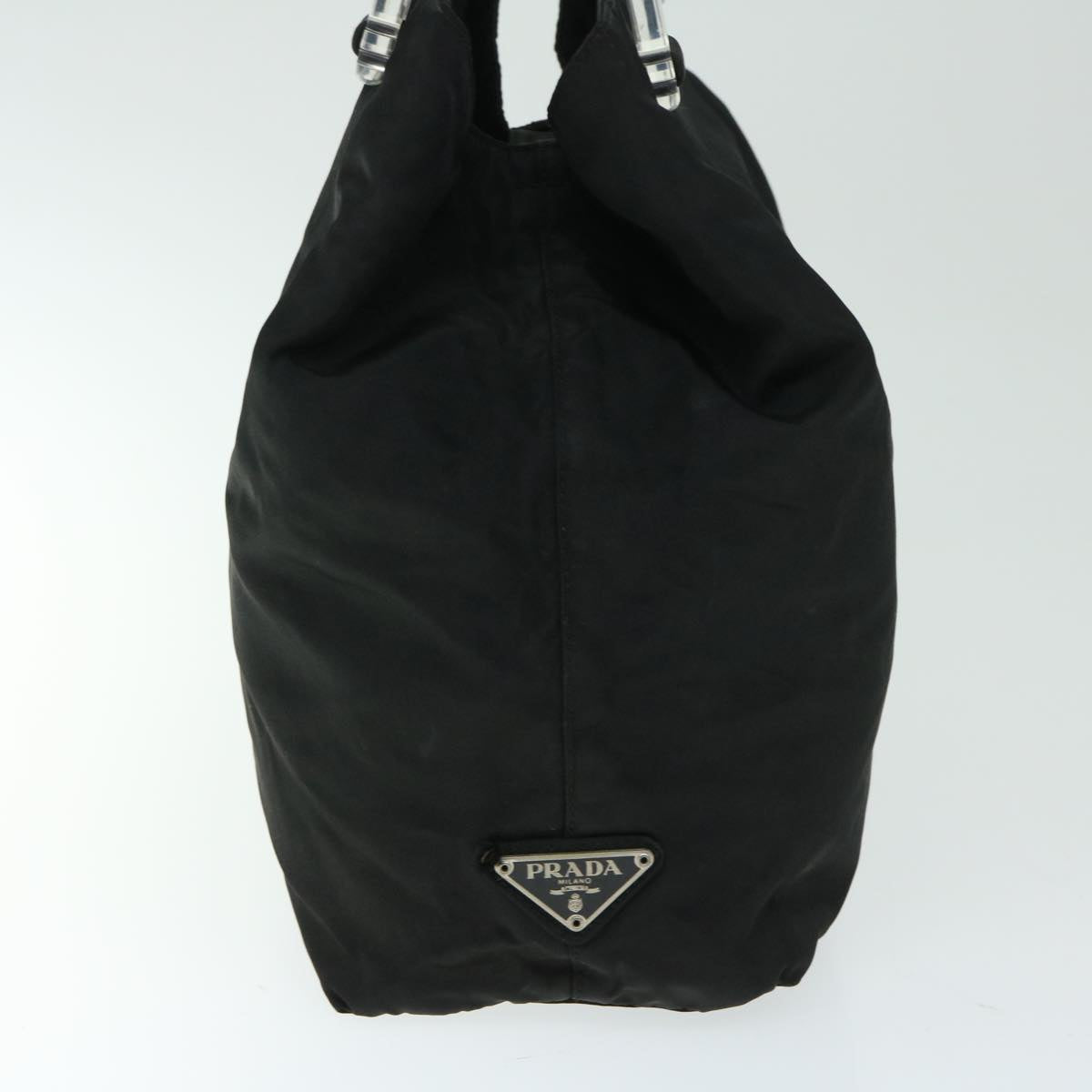 PRADA Hand Bag Nylon Black Auth ar11430