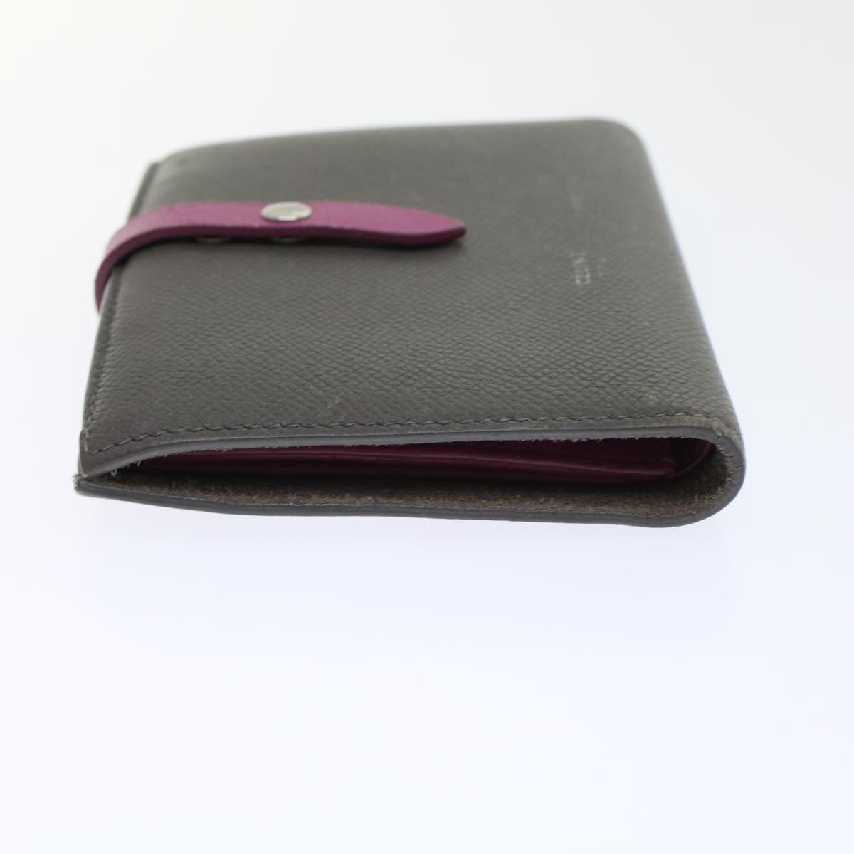Luxury CELINE Wallet Leather Gray ar9714B