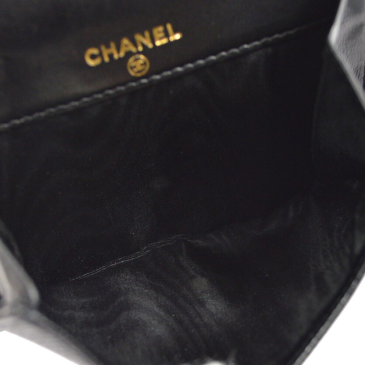 Chanel Black Caviar Bifold Wallet Purse