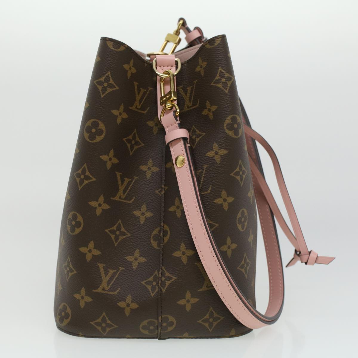 LOUIS VUITTON Monogram Neo Noe Shoulder Bag Rose poodle M44022 LV Auth B013A