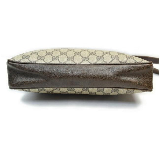 Gucci Leather Canvas Shoulder Bag