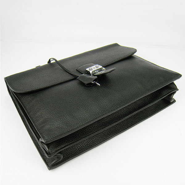 Luxury Hermes Briefcases 2813 Briefcase Black