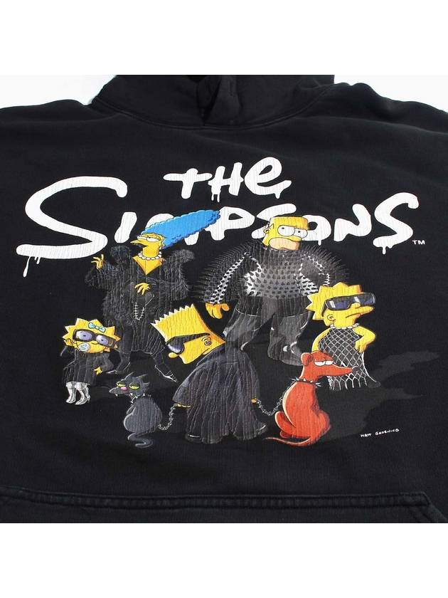 Luxury Balenciaga Trending 2026 The Simpsons Printed Hoodie Black