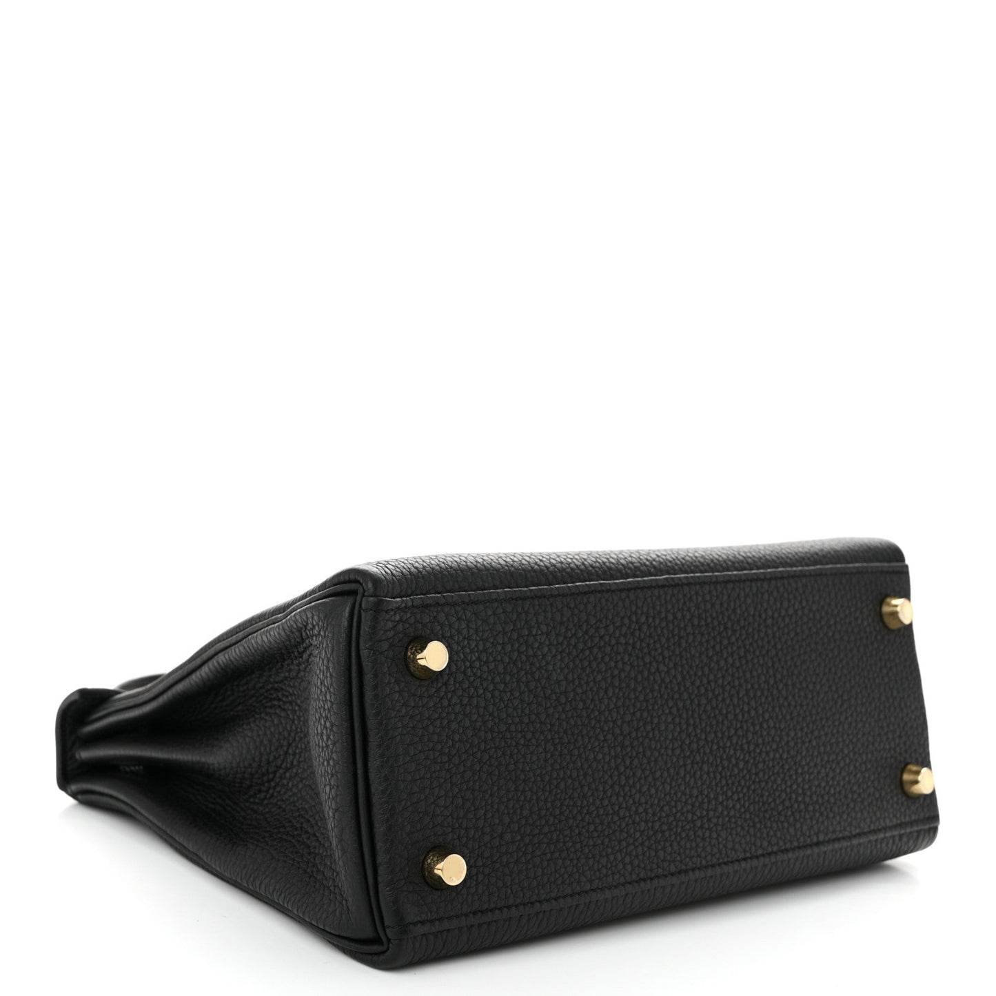 Hermes Togo Lizard Kelly Retourne Touch 25 Black