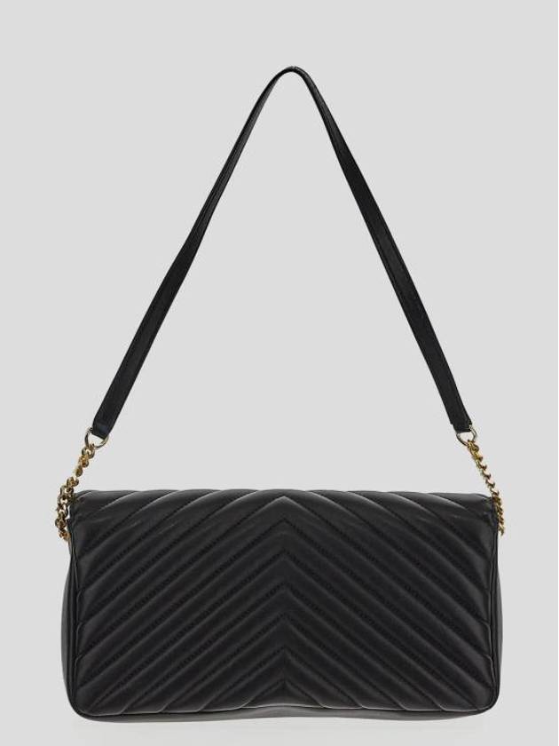 Luxury Saint Laurent Trending 2025 Kate 99 Chain Quilted Lambskin Shoulder Bag Black