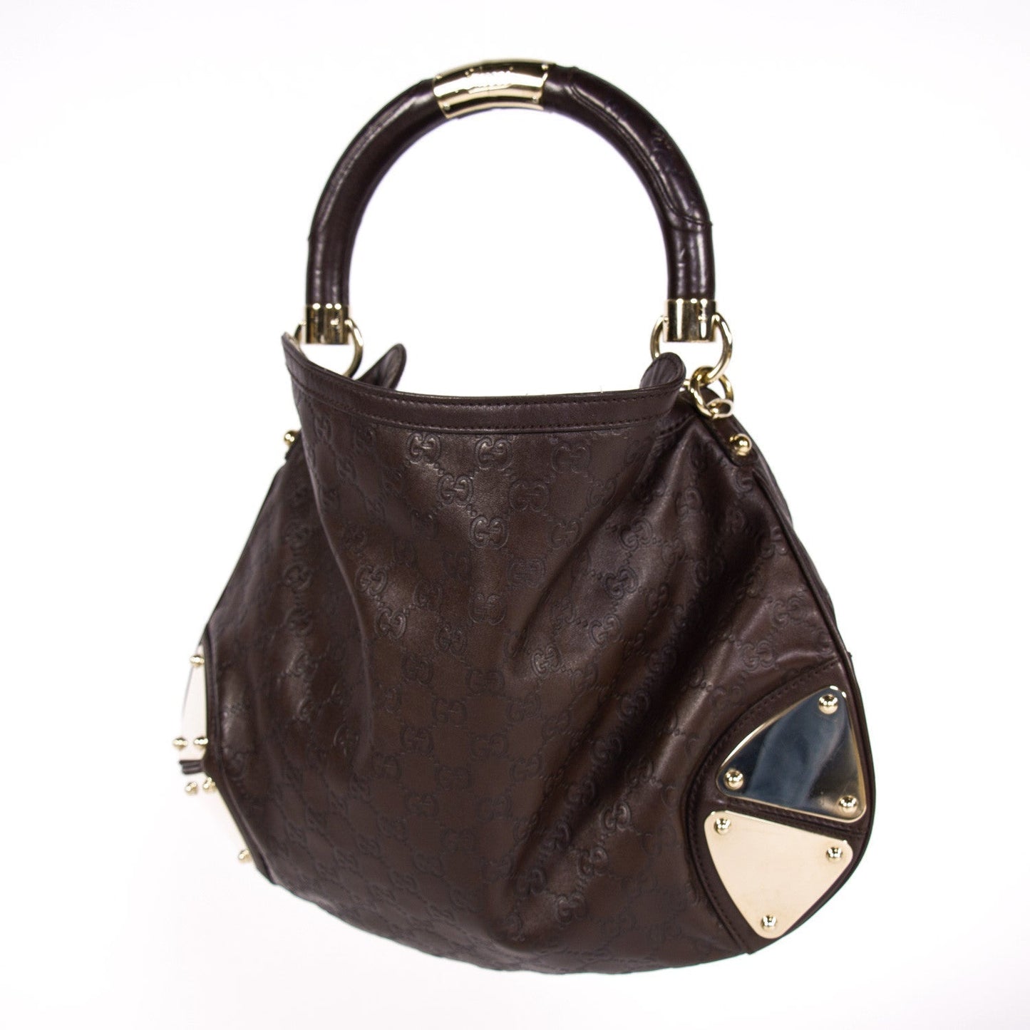 Gucci Leather Canvas Handbag Style 5