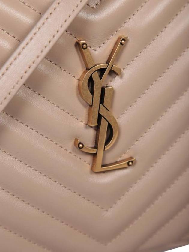 Luxury Saint Laurent Trending 2025 Lou Logo Quilting Cross Bag Beige