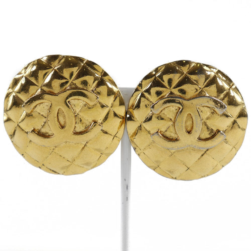 Chanel Chanel Coco Earring Matrasse G in 1988 23 42.5g COCO Mark