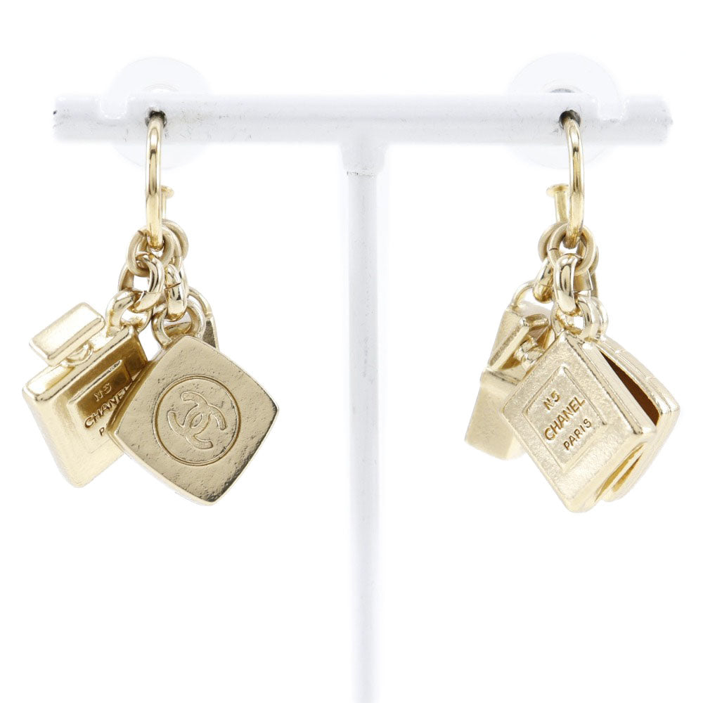 Chanel Chanel 3P Charm Earrings Coco Swing G French made about 28.4g 3P charm
