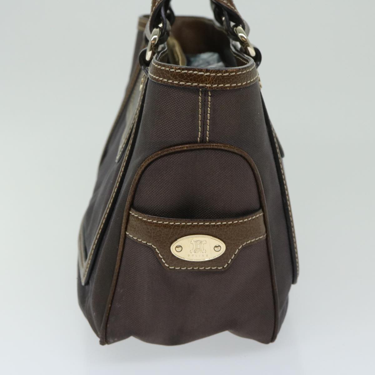 Luxury CELINE Hand Bag Canvas Brown 11179