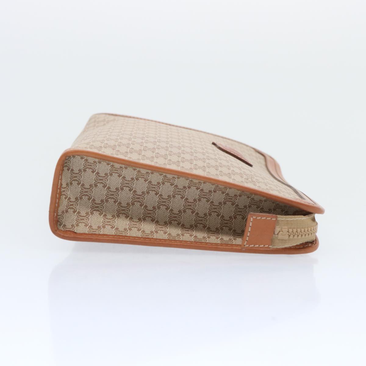 Luxury CELINE Macadam Canvas Clutch Bag Beige 12191