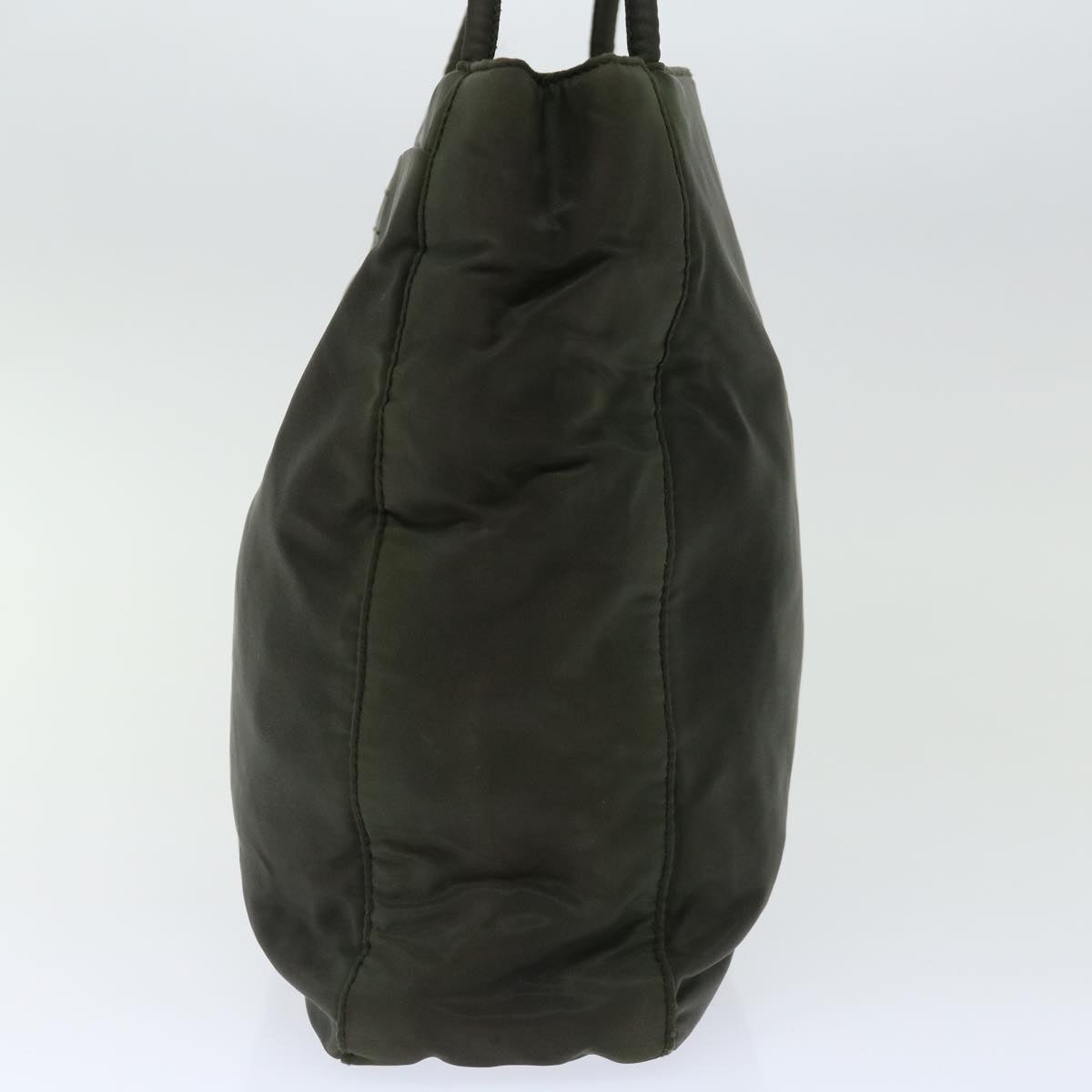 PRADA Shoulder Bag Nylon Khaki Auth bs13406