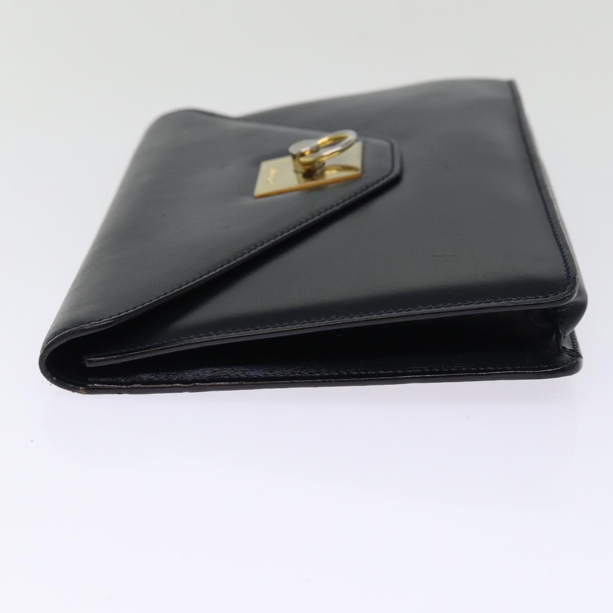 Luxury CELINE Clutch Bag Leather Black 14709