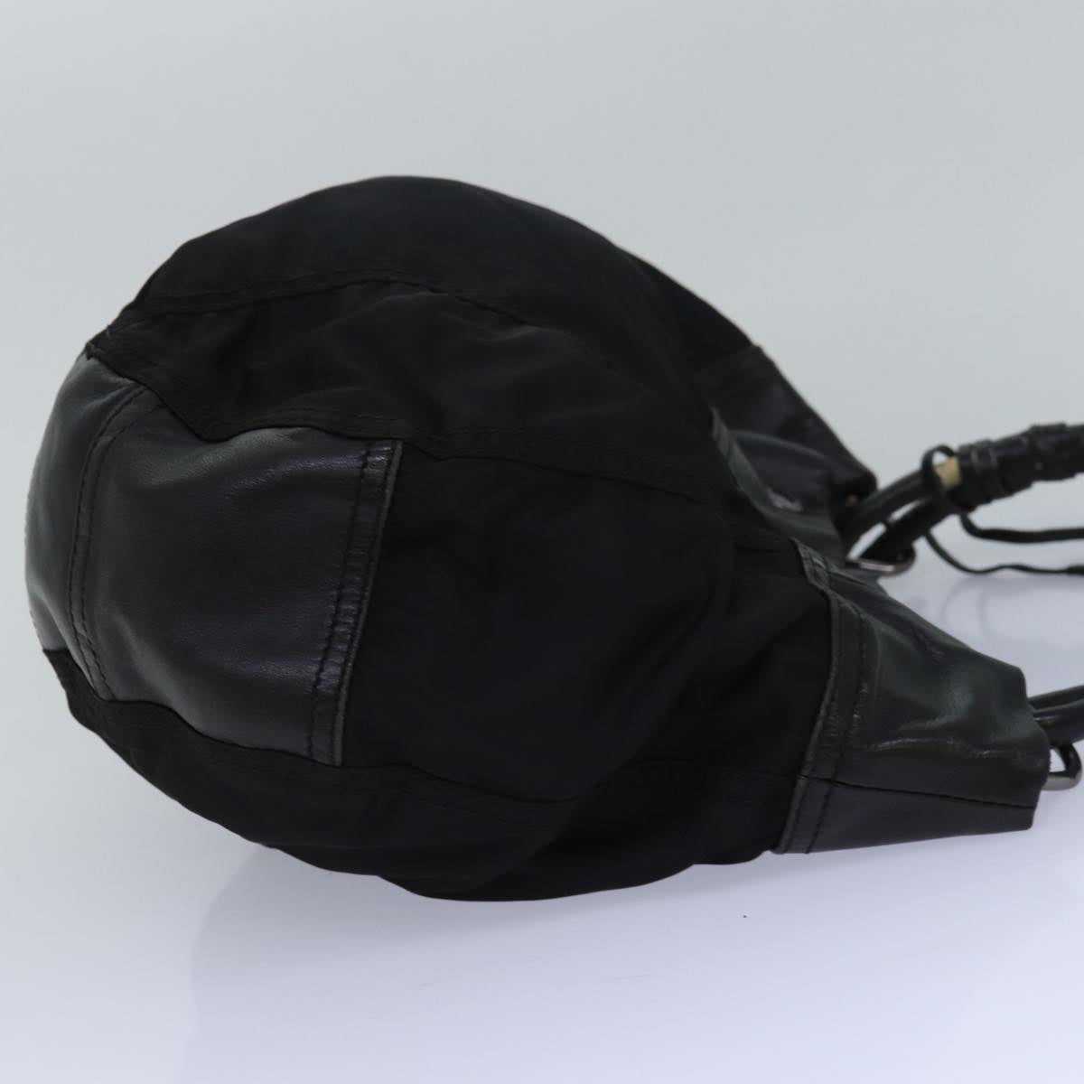 PRADA Hand Bag Nylon Black Auth bs15042
