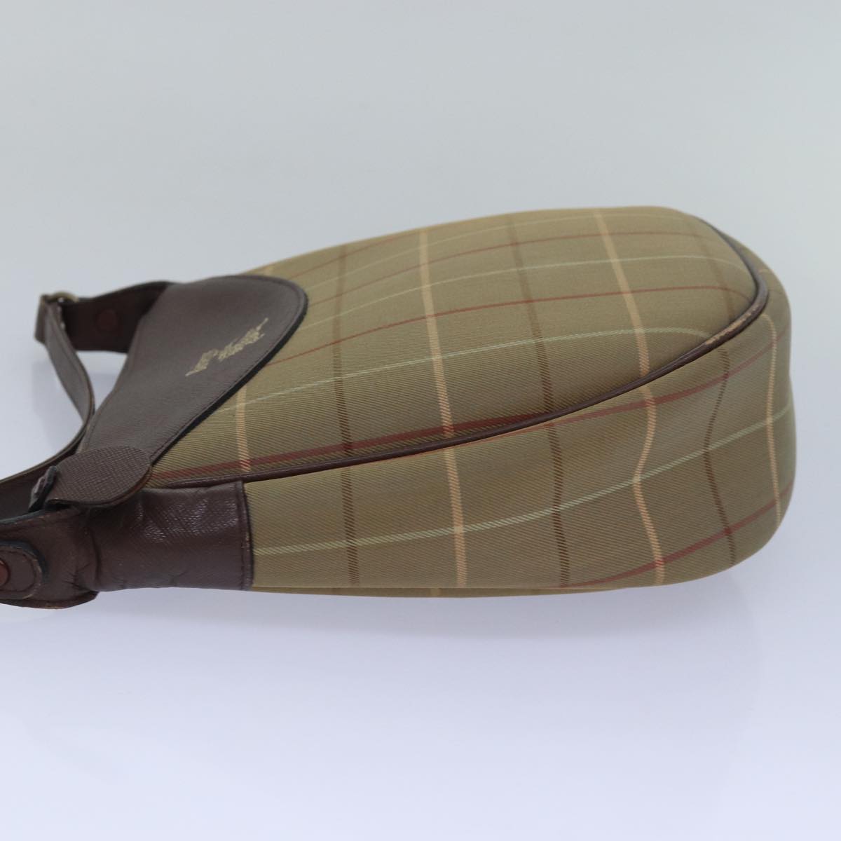 Luxury BurberrySs Nova Check Shoulder Bag Canvas Brown Auth bs15361