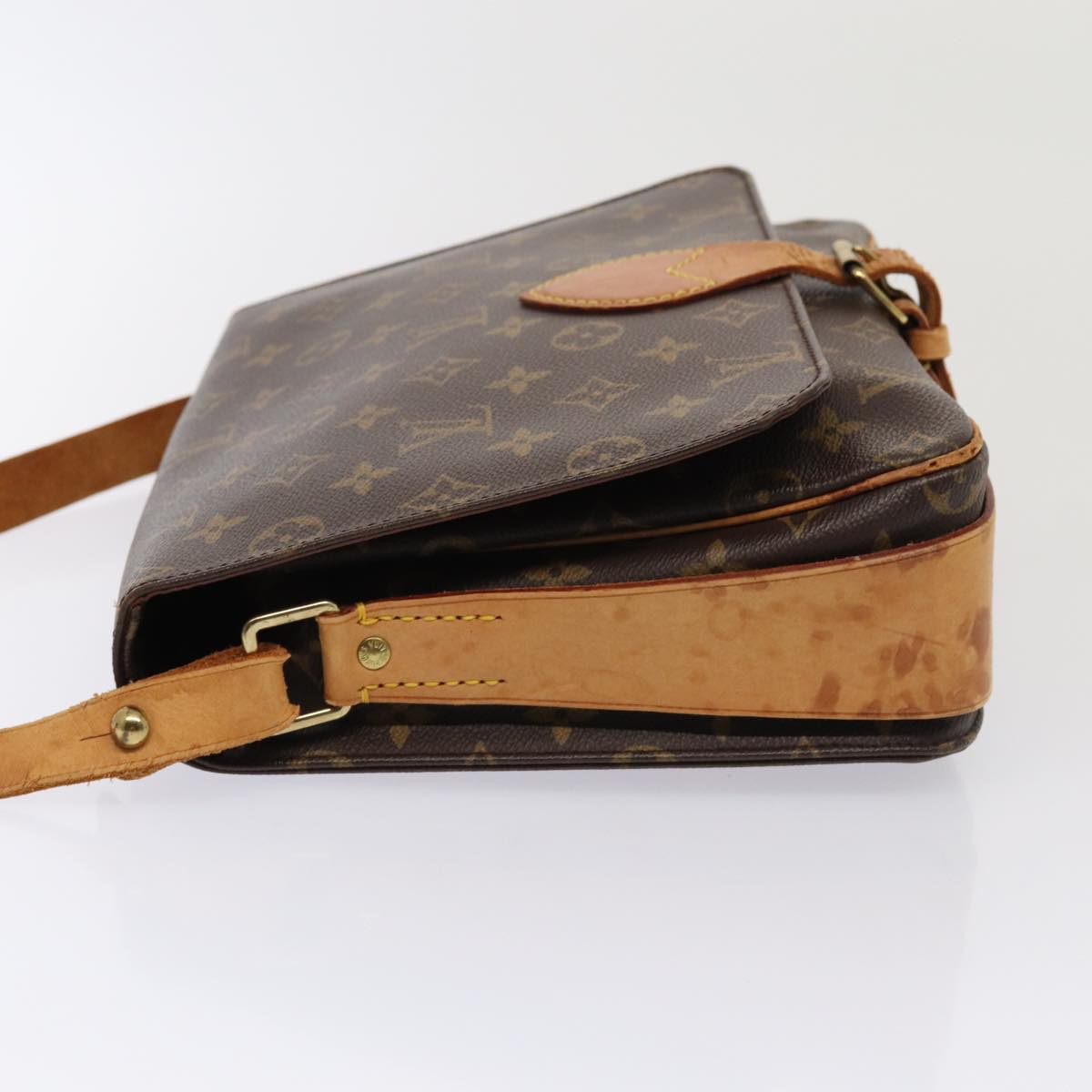 LOUIS VUITTON Monogram Cartouchiere GM Shoulder Bag M51252 LV Auth bs16121