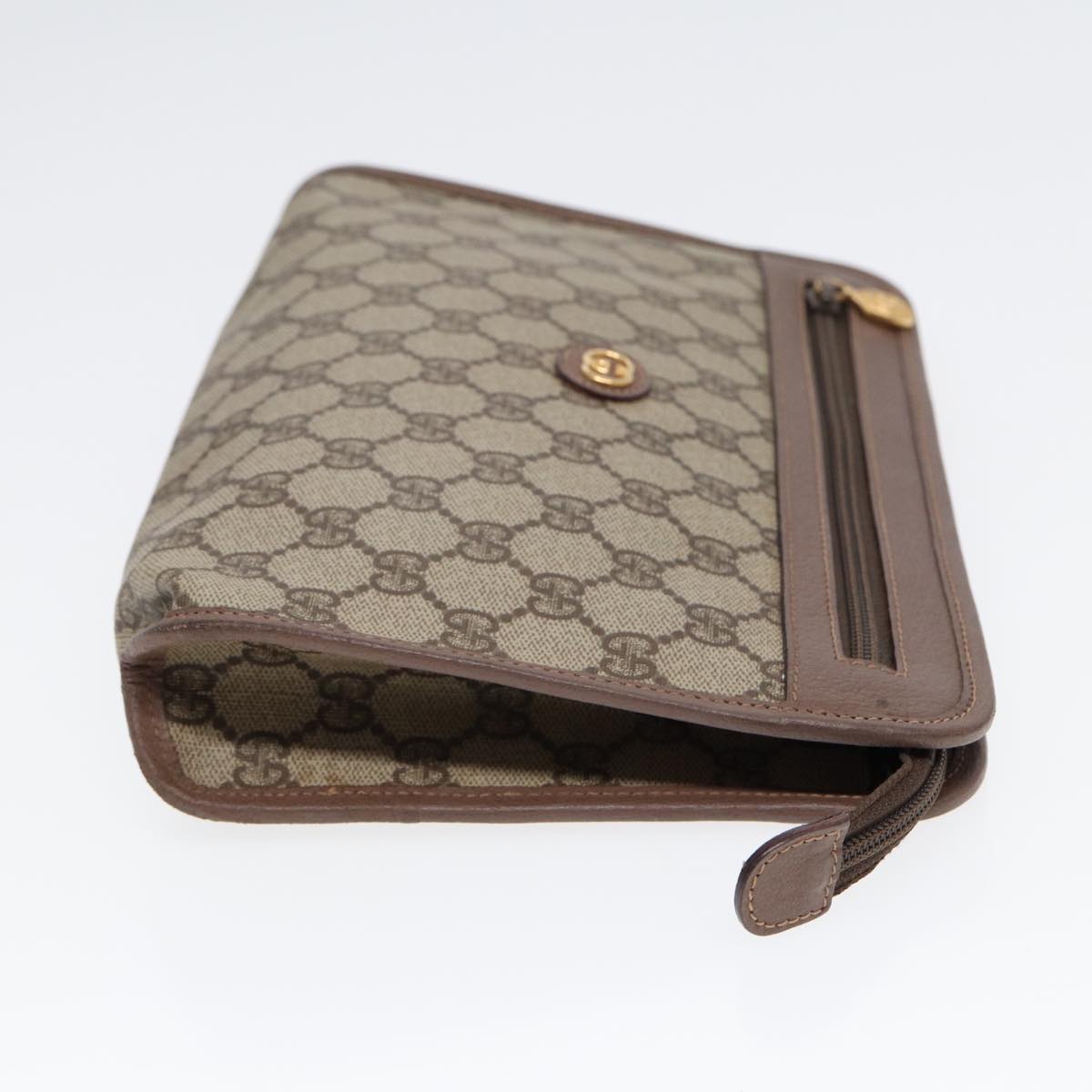 Gucci Leather Canvas Clutch