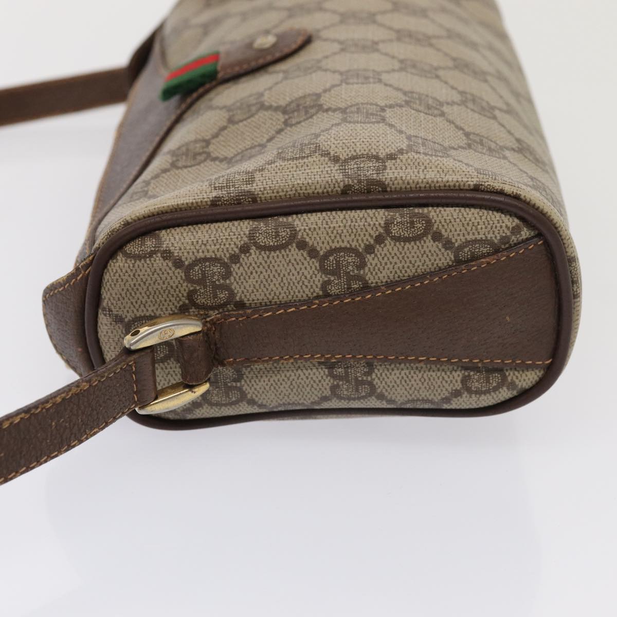 Gucci Leather Canvas Shoulder Bag