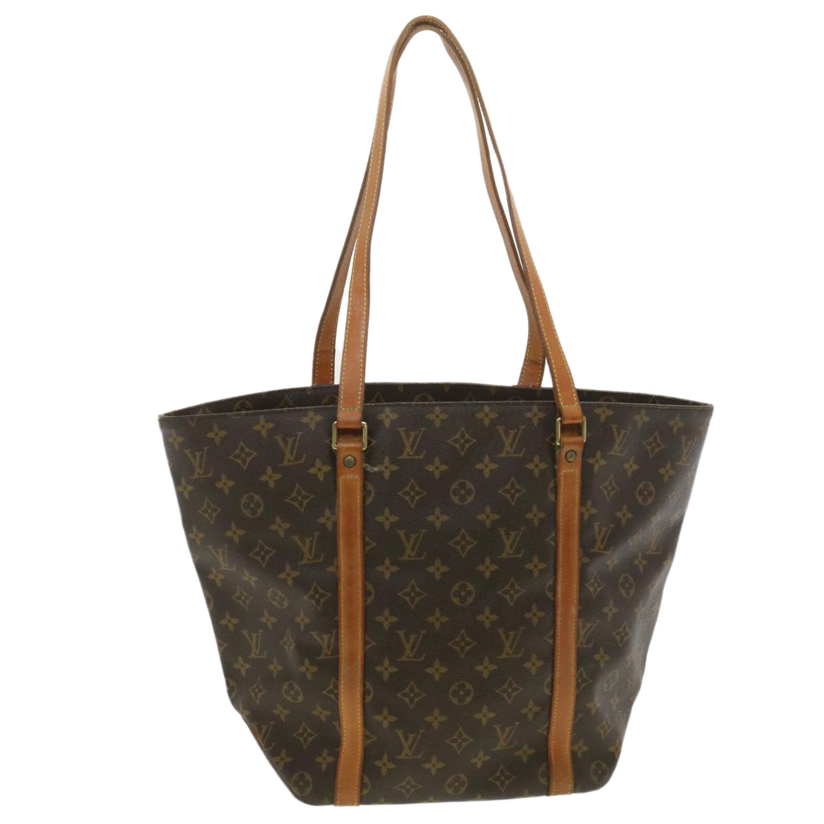 LOUIS VUITTON Monogram Sac Shopping Tote Bag LV Auth bs4083