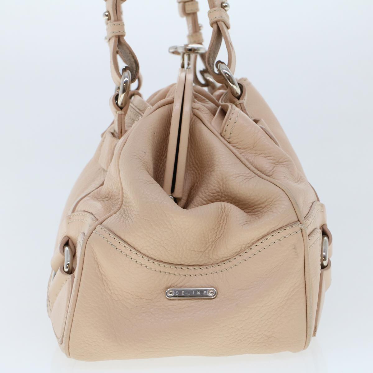 Luxury CELINE Shoulder Bag Leather Pink 5788