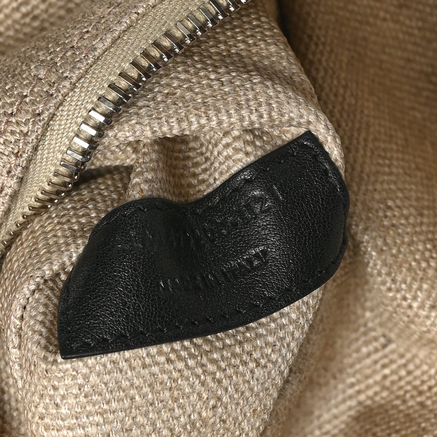 Saint Laurent Linen Calfskin Rive Gauche Tote Greggio Natural
