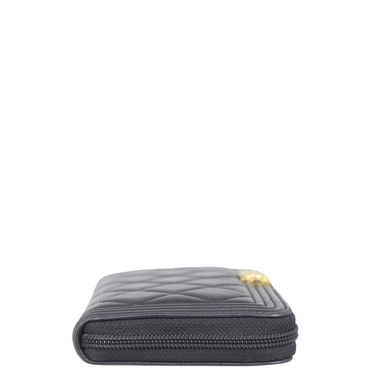 Chanel Boy Long Zipped Wallet | Black