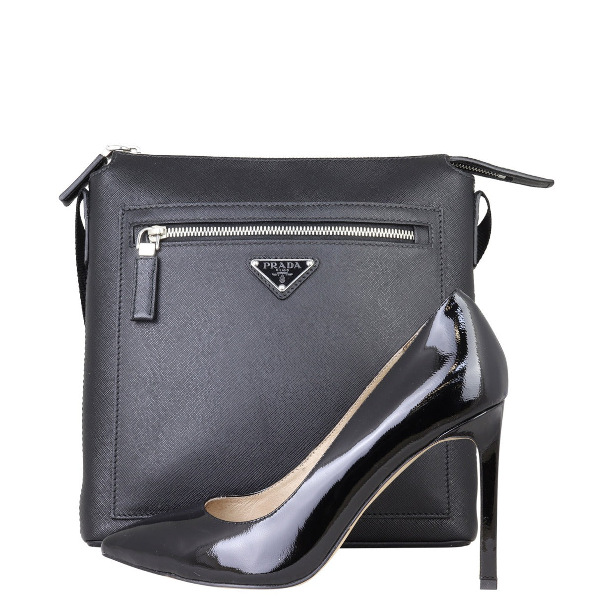 Prada Saffiano Crossbody Messenger Bag