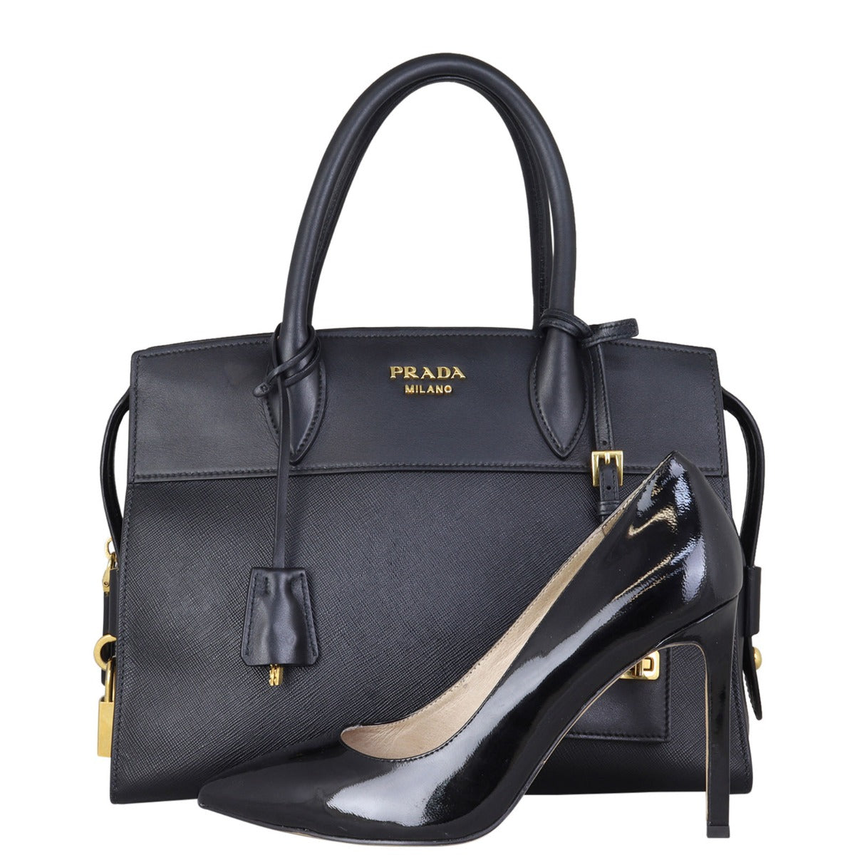 Prada Saffiano City Calf Esplanade Medium