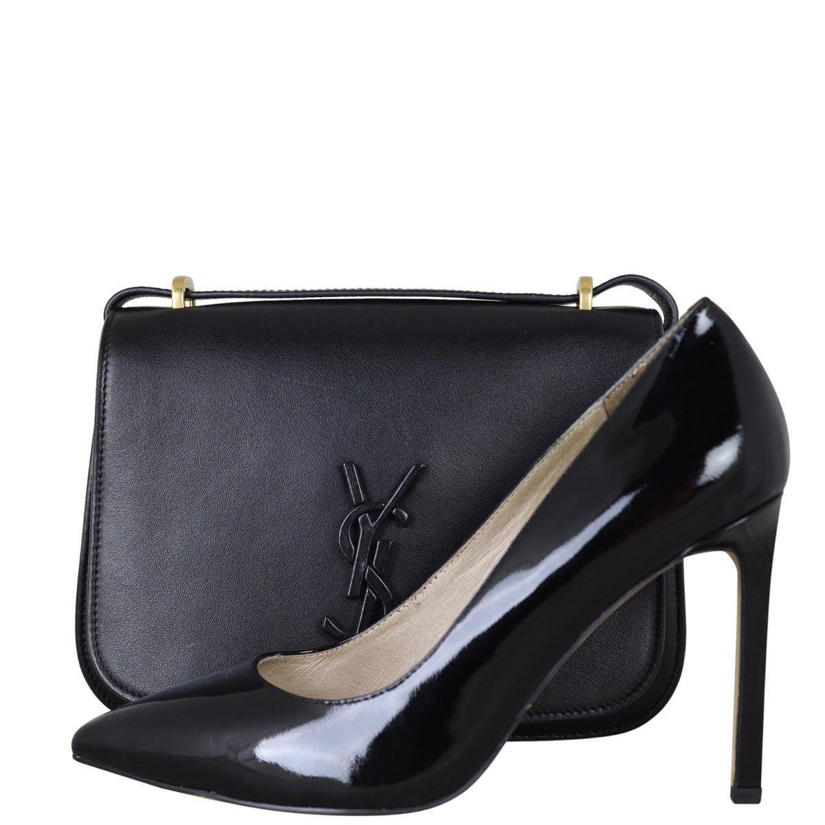 Saint Laurent Spontini Leather Saddle Bag