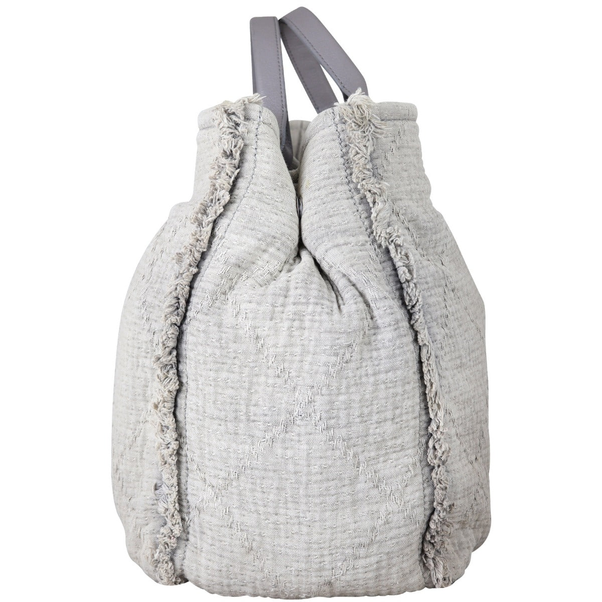 Chanel Double Face Large Tote | Light Grey