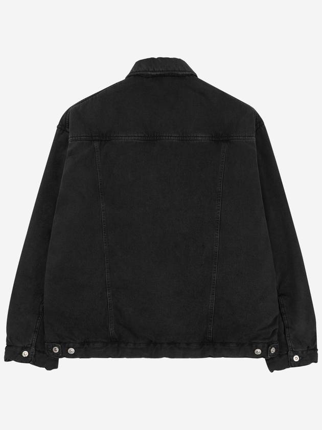 Luxury Balenciaga Trending 2026 Padded Japanese Denim Jacket Black