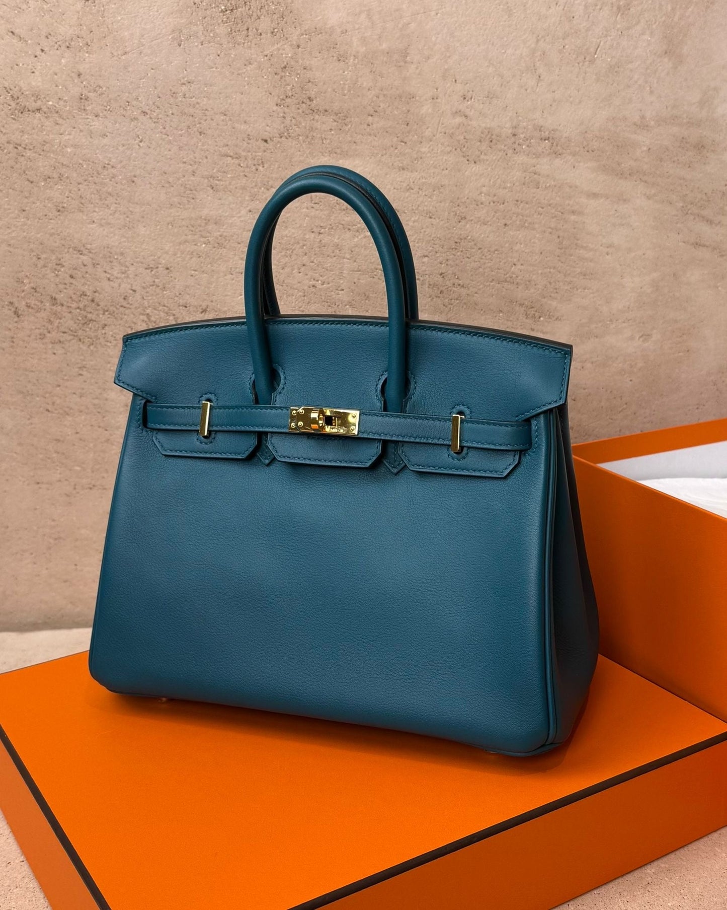 Hermès Birkin 25 - Vert Bosphore Swift | Gold hardware