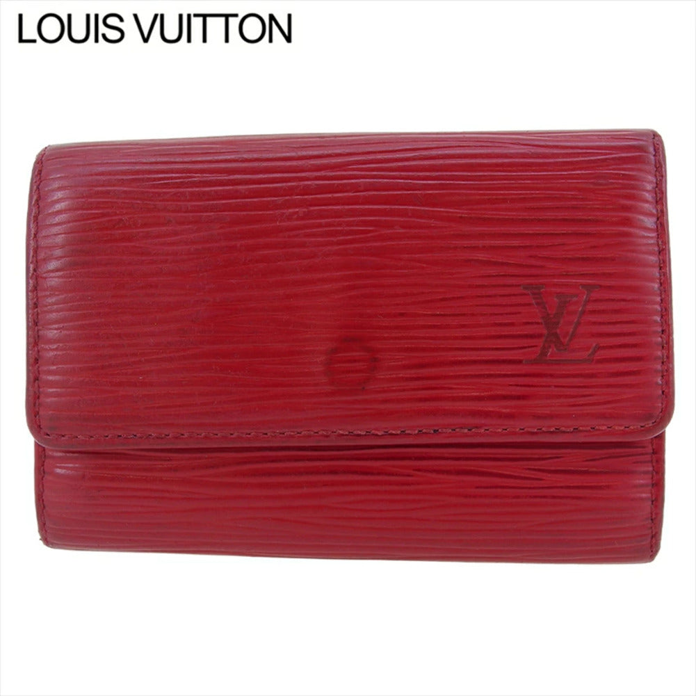 LOUIS VUITTON Key case Key holder M63817 Red gold Multicles6