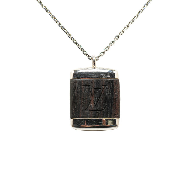 Louis Vuitton M65372 Silver Brown Metal Wood Louis Vuitton