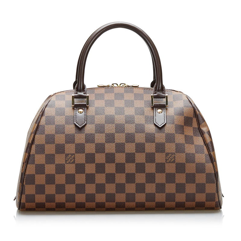 Louis Vuitton Damière Rivera MM Handbag N41434 Brown PVC Leather Louis Vuitton