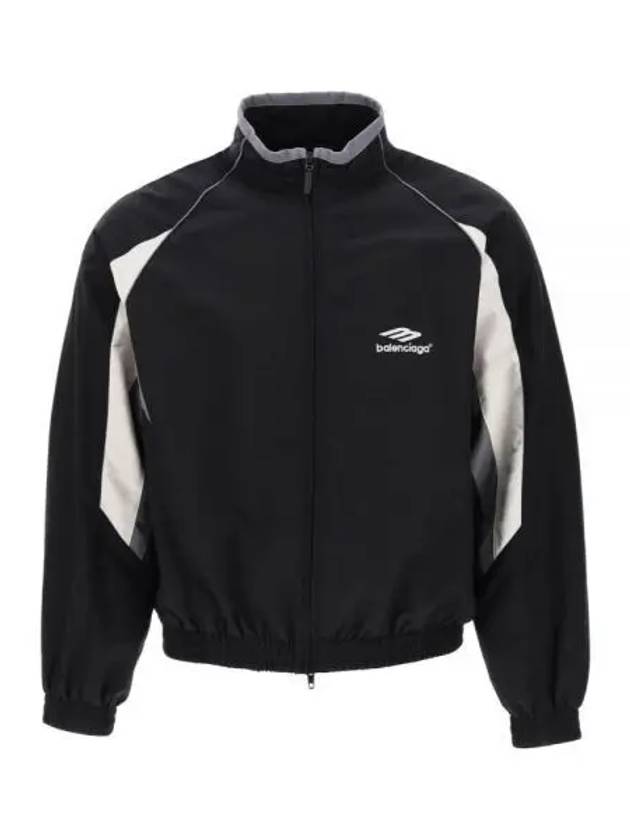 Luxury Balenciaga Trending 2026 3B Sports Icon Regular Track Jacket Black